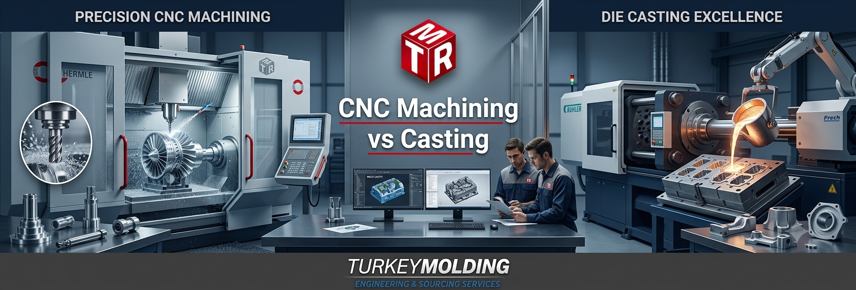 CNC Machining vs Casting | Cost, Precision & Production Comparison (2026)