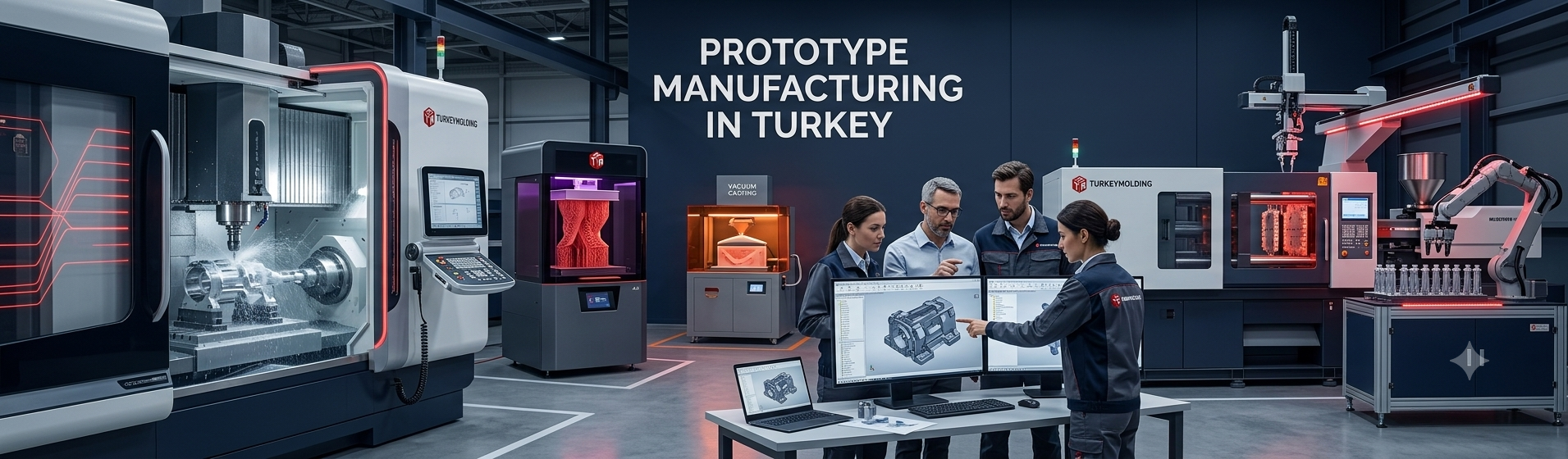Prototype Manufacturing in Turkey | CNC, 3D Printing & Injection Molding